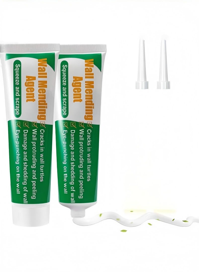 Wall Repairing Ointment, Wall Repair Cream, Wall Crack Repair Paste, Wall Mending Agent, Universal Caulk Sealing Broken Hole Filler Walls Peeling Graffiti Gap Repair Cream - Image 1